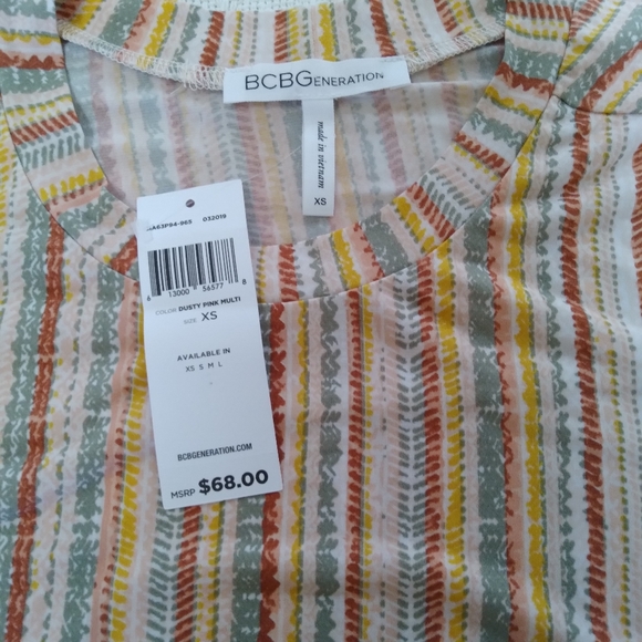 BCBGeneration Dusty Pink Multi Dress - Picture 7 of 7